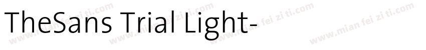 TheSans Trial Light字体转换